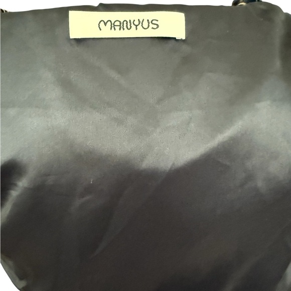 Manuys Elegant Brown and Black Velvet Vest with Peplum Style Size Medium - Picture 8 of 10